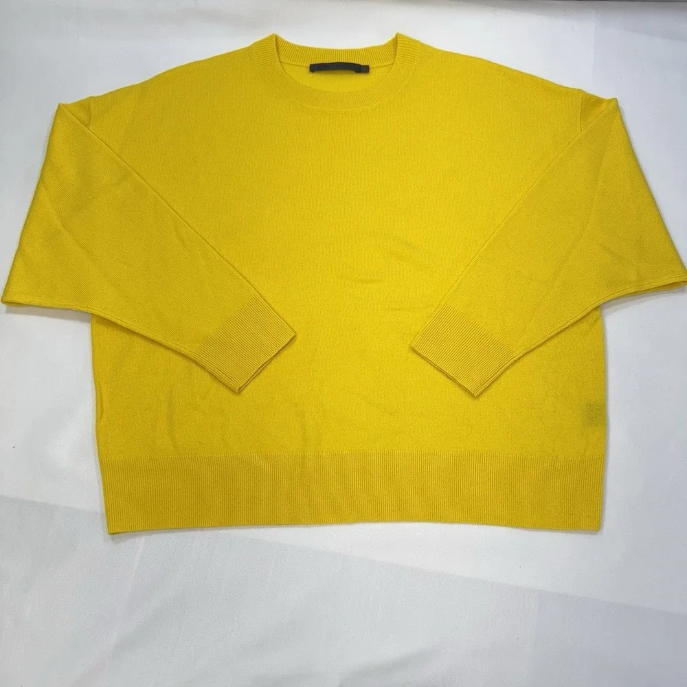 NWOT Jenni Kayne 100% Cashmere Marina Sweater XS Yellow aso Meghan Markle $445 - Picture 7 of 13